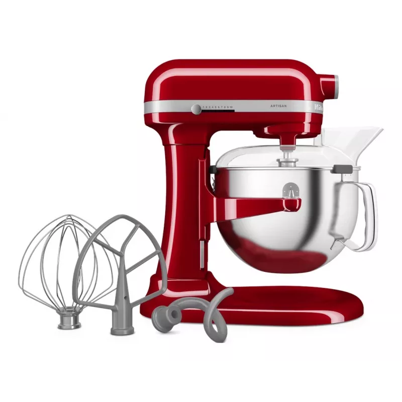 KitchenAid 5KSM60SPXEER yleiskone 375 W harmaa, punainen, ruostumaton teräs