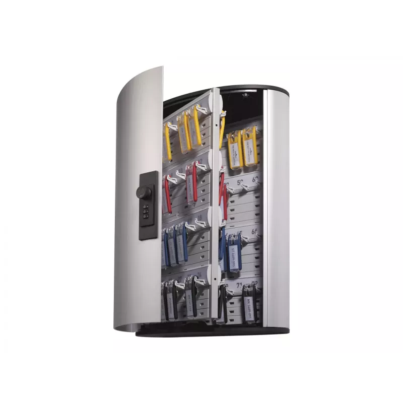 Avainkaappi Durable KEY BOX code 72 alumiini hopea