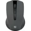 Langaton optinen hiiri DEFENDER MM-935 RF, molempikätinen, 1600 DPI, harmaa, USB-vastaanotin, AAA-paristot