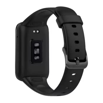 Silikoniranneke FIXED Xiaomi Mi Smart Band 7 Pro -rannekkeeseen – musta, säädettävä, vedenkestävä