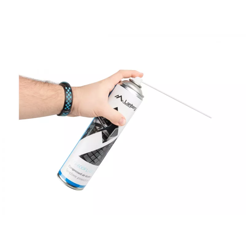 Paineilmasuihke LANBERG CG-600FL-001 — 600 ml, PC:n puhdistukseen, musta/sininen/valkoinen