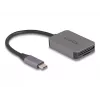 DeLOCK USB Type-C -kortinlukija alumiini SD Micro SD 5000 Mbit/s