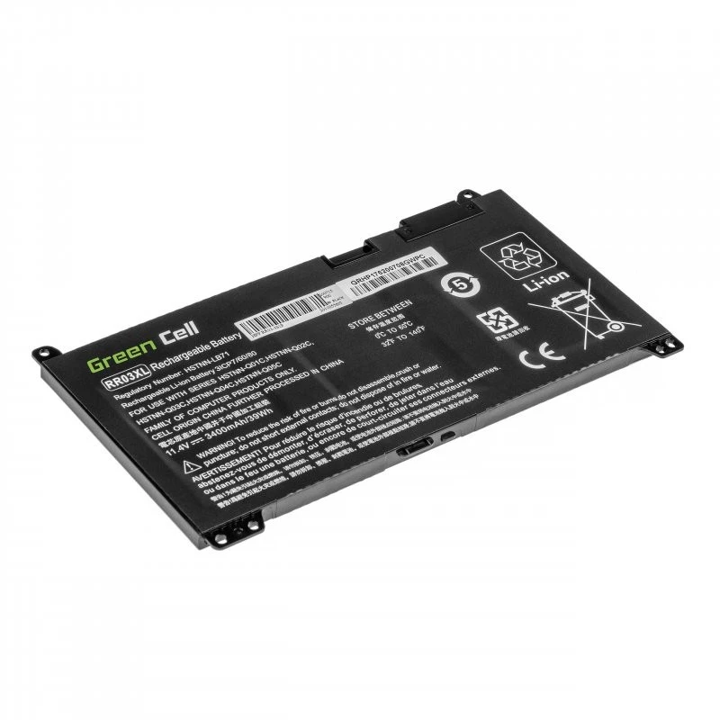 Paristo Green Cell HP183 HP ProBook 430/440/450/455/470 G4 G5 — 11,4V 3400mAh LiPo