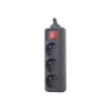 Gembird EG-PSU3F-01 ylijännitesuoja musta 3 AC-pistorasiaa 230 V 0,6 m
