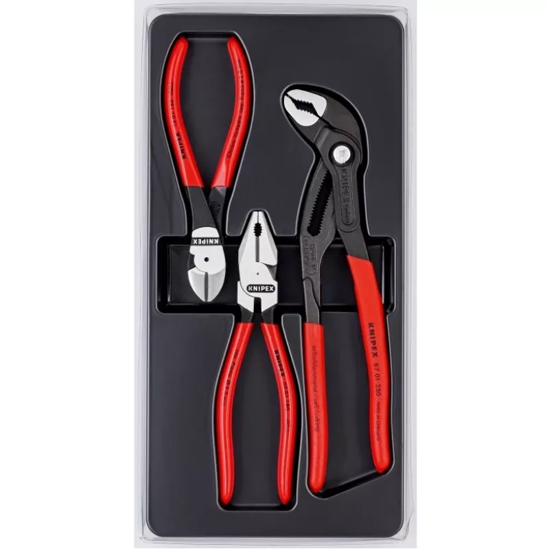 Knipex pihtisarja Power-Pack, 3-osainen, hiottu, muovi