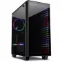 Kotelo INTER-TECH X-608 INFINITY MICRO, microATX, RGB, etu- ja sivupaneeli karkaistua lasia, ilman virtalähdettä