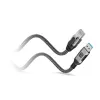 Techly ICOC U3A-RJ45-010 USB-A–Gigabit Ethernet -sovitinkaapeli, 1 m, musta/hopea