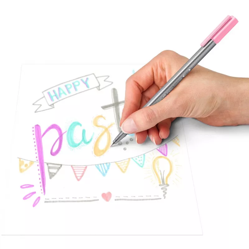 Staedtler triplus fineliner 334 pastellisarja, 0,3 mm, 6 väriä