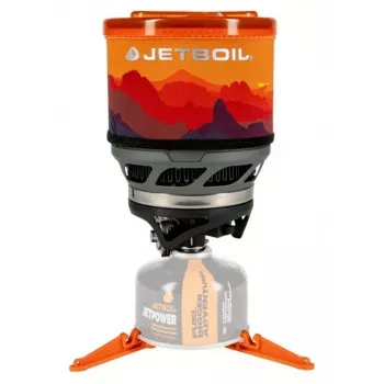 Kannettava grillikeitin Jetboil MiniMo – kompakti kevyt retkikeitin integroidulla Fluxring-polttimolla ja simmer-säädöllä