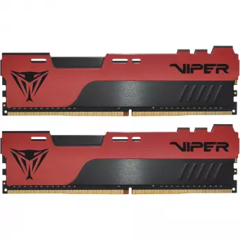 DIMM 32 GB DDR4-3200 (2x 16 GB) Dual-Kit, keskusmuisti punainen/musta, PVE2432G320C8K, Viper Elite II, INTEL XMP