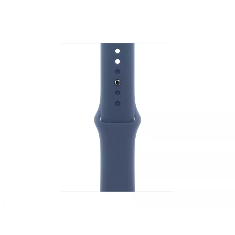 Apple Watch S10 alumiini Cellular 42mm hopea (Sportarmband Denim) S/M