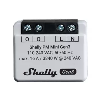 Shelly PM Mini Gen3 1P Wireless 110-240V älykytkin
