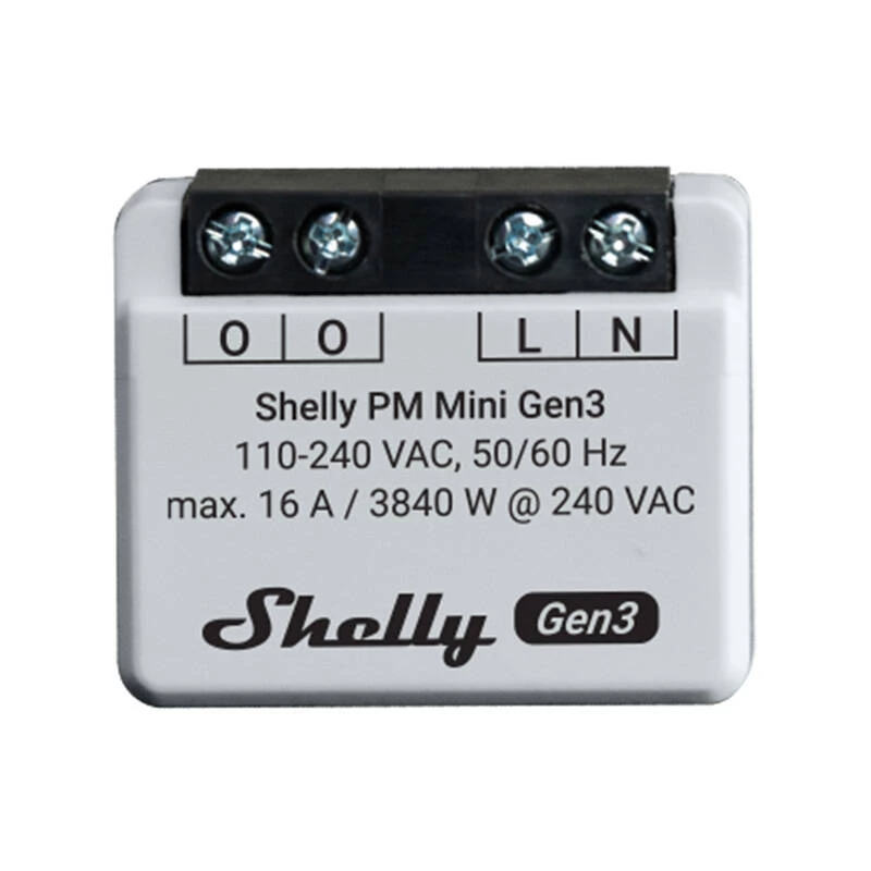 Shelly PM Mini Gen3 energiamittari (2 kpl)
