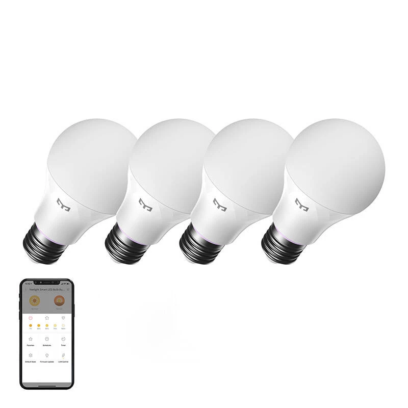 YEELIGHT W4 älylamppu WLAN/Bluetooth E27 himmennettävä (YLQPD-0012) 4 kpl