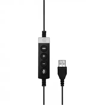 EPOS IMPACT SC 660 USB ML -headset, johdollinen pantaheadset, puhelin/musiikki, USB Type-A, musta, hopea