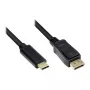 Good Connections adapterikaapeli USB-C - DP1.2 musta 10 m