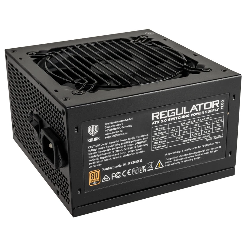 Virtalähde Kolink Regulator KL-R1200FG 1200W