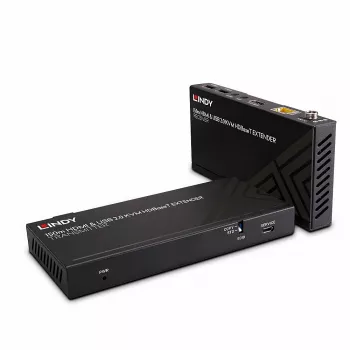 Lindy 150m Cat.6 HDMI 4K60, USB 2.0 ja IR HDBaseT KVM-jatko