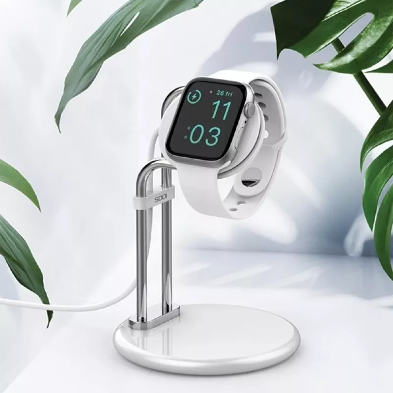 Latausteline Apple Watch SAW-300 induktiivinen hopea
