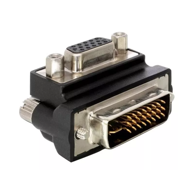 VGA-sovitin DeLOCK DVI-I 15-napainen FM VGA musta