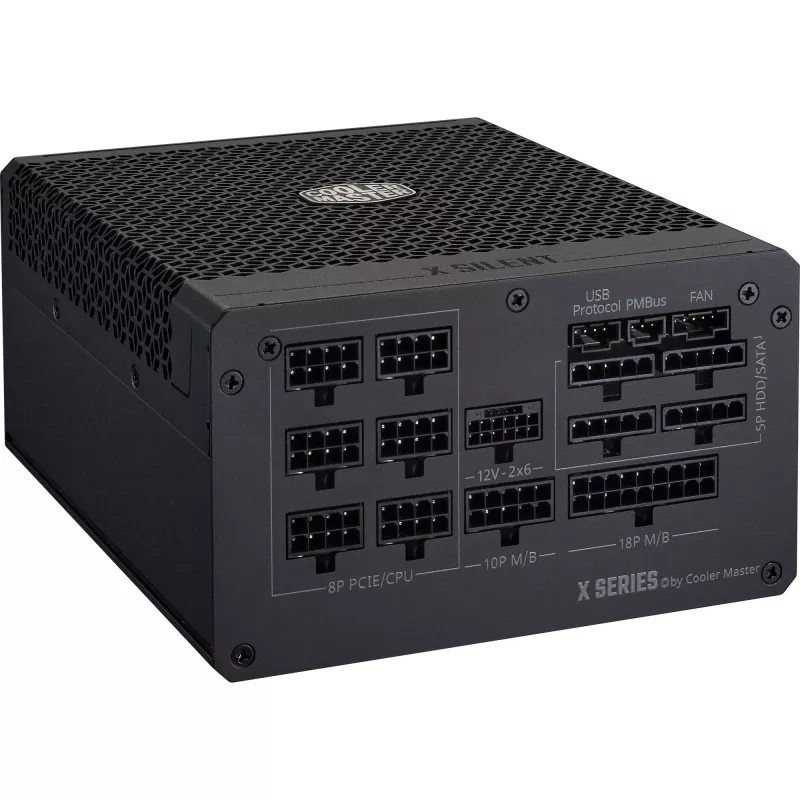 Cooler Master X Silent Edge Platinum 1100 MPS-B001-AZBP-NBEU tietokoneen virtalähde, 1100 W, 80 PLUS Platinum, ATX 3.1, modulaarinen, 12VHPWR, 20+4-pinninen, musta