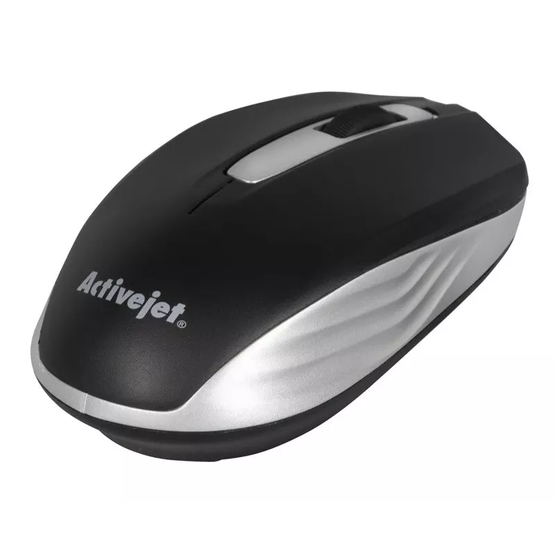 Langaton hiiri ActiveJet AMY-313, RF-Nano-vastaanotin, optinen 1200 DPI, molempikätinen, 3 painiketta, AA-paristo