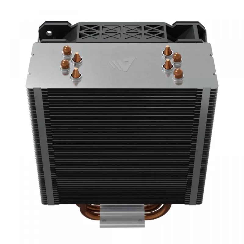 CPU-ilmajäähdytin SAVIO SAVGCOVORTEXX2ARGB 4 lämpöputkella, 120 mm ARGB-tuuletin, musta