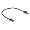 Verkkokaapeli DeLOCK RJ45 Cat.6A S/FTP ohut 0,25 m musta