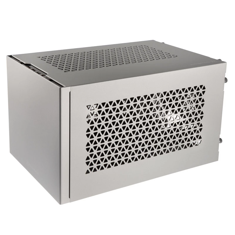 Mini-ITX-kotelo SILVERSTONE SST-SG15S, hopeinen alumiininen kompaktikotelo