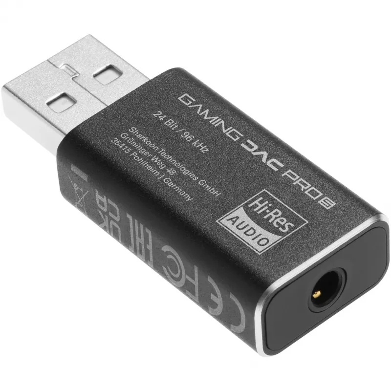 Sharkoon Gaming DAC Pro S V3 ulkoinen äänikortti, musta