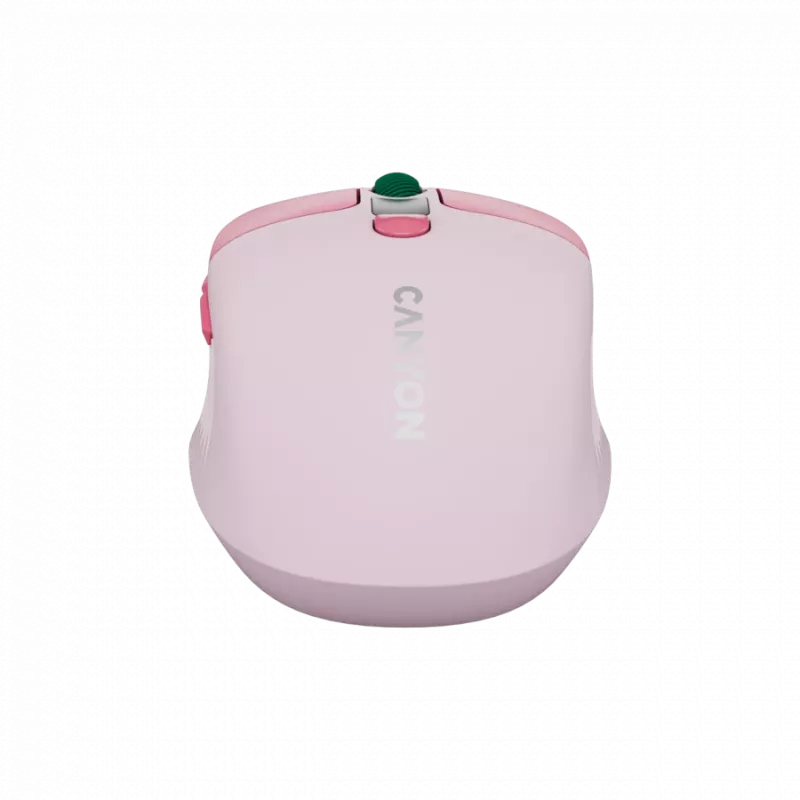 Canyon MW-26 - 2in1 langaton optinen hiiri Bluetooth / 2,4 GHz - hiljainen - pinkki