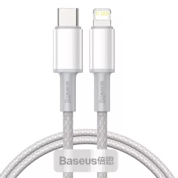 Baseus CATLGD-02 Lightning-kaapeli 1 m valkoinen