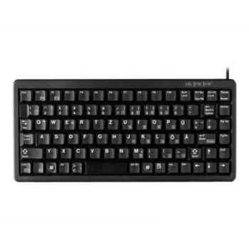 CHERRY Compact, yhdistelmä (USB + PS/2), DE näppäimistö toimisto USB + PS/2 QWERTY musta