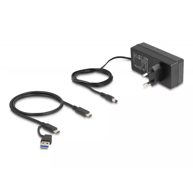 USB-keskitin Delock 64248 5 Gbit/s 2 x Type-A 2 x Type-C 1 pikalatausportti
