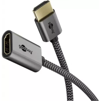 Ultra High-Speed HDMI-taipuva adapteri, kaapeli musta/kulta