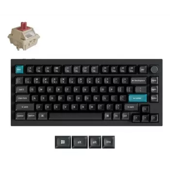 Mekaaninen näppäimistö Keychron Q1 Ultra 8K — 75% asettelu, USB + RF-langaton + Bluetooth, RGB, musta