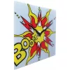 NeXtime kello 8173 Boom, 43x43 cm, seinäkello, punainen/keltainen/valkoinen