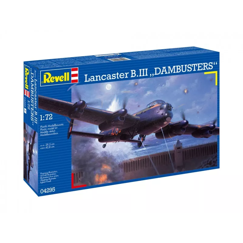 Revell Lancaster B. III Dambusters (04295) 1:72 mittakaava lentokone muovinen rakennussarja