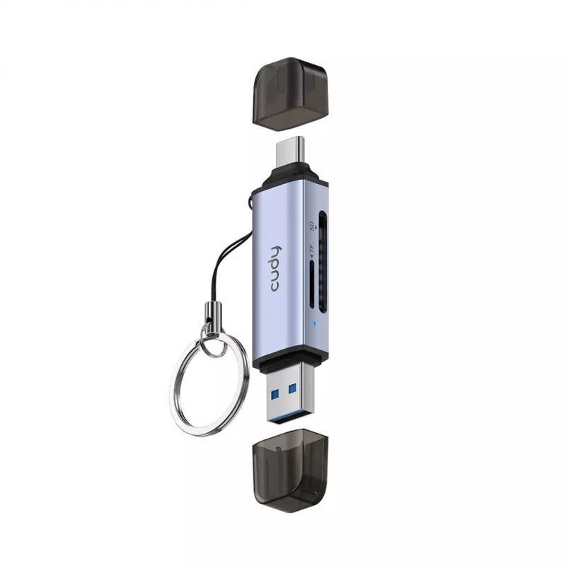 CUDY UH200 2-in-1 USB 3.0 -kortinlukija