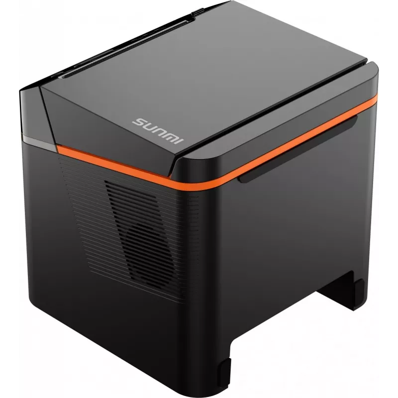 SUNMI C04020020 80 mm Kitchen Cloud Printer kuittitulostin, lämpö, leikkuri, USB-C, Bluetooth, Ethernet, Wi-Fi, musta