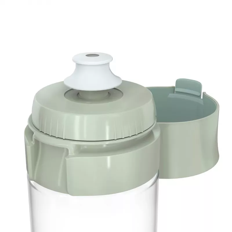 Uudelleenkäytettävä juomapullo BRITA Fill&Go Vital 600 ml integroidulla MicroDisc-suodattimella, vihreä