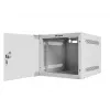 Lanberg WF10-2304-10S 10" seinäkiinnitteinen rack-kaappi 4U, 280×310 mm, lasiovi, 20 kg, harmaa (RAL 7035)