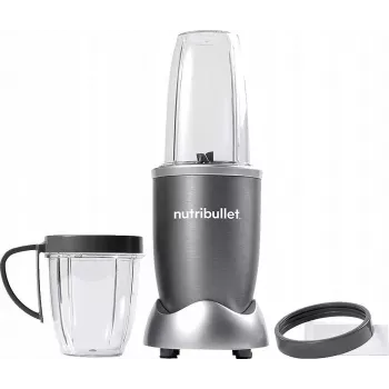 Kannumixeri NUTRIBULLET NB606B 600W, Tritan-kannu 0,7L, 6 terää, 1 nopeus, 500ml kannu, harmaa