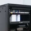 Qoltec 54516 19 tuuman räkin kytkentäpaneeli, 24 porttia, 1U, UTP, musta