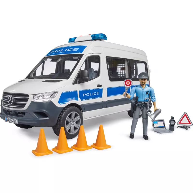 Mercedes-Benz Poliisi Sprinter -setti figuurilla ja valo-/äänimoduulilla