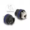 DeLOCK 67048 RJ45 Cat.6A upotettava liitäntä / liitin, musta