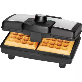 Clatronic WA 3606 vohvelirauta 2 vohvelia musta, ruostumaton teräs 800 W