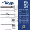 Akyga Classic AK-C1-600 ATX-virtalähde 600 W, 80 PLUS, aktiivinen PFC, 120 mm tuuletin