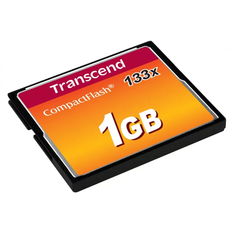 Transcend - Flash-muistikortti - 1GB - 133x - CompactFlash-kortti (TS1GCF133)