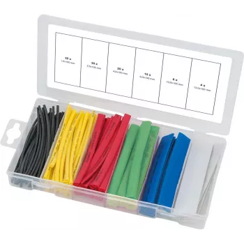 Kutistesukkasetti KS Tools 970.0540 – 100 kpl, lajiteltuja värillisiä kokoja